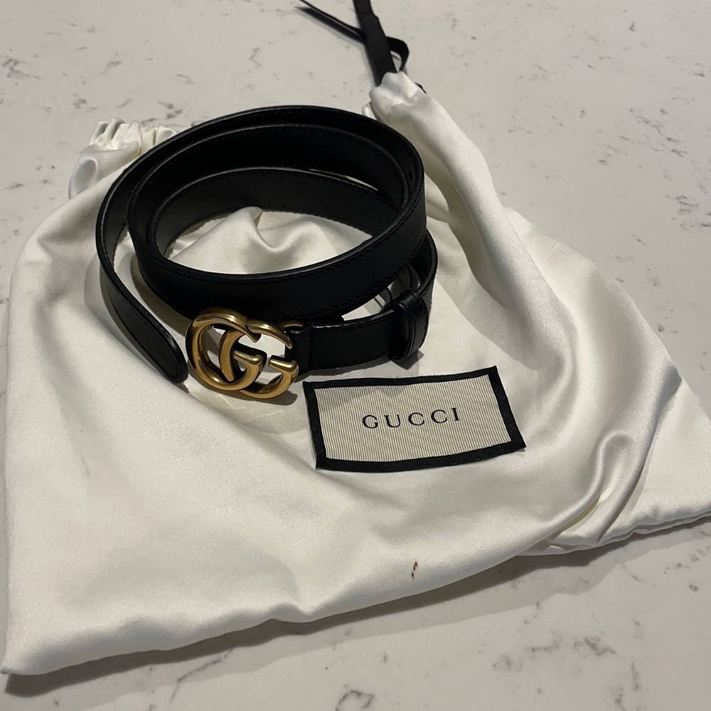 Gucci double G marmont belt
